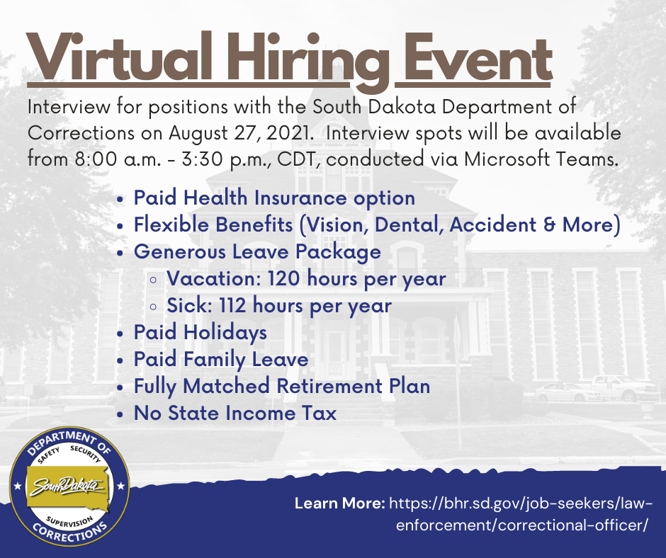 Job Fairs South Dakota Bureau of Human Resources (SD BHR)