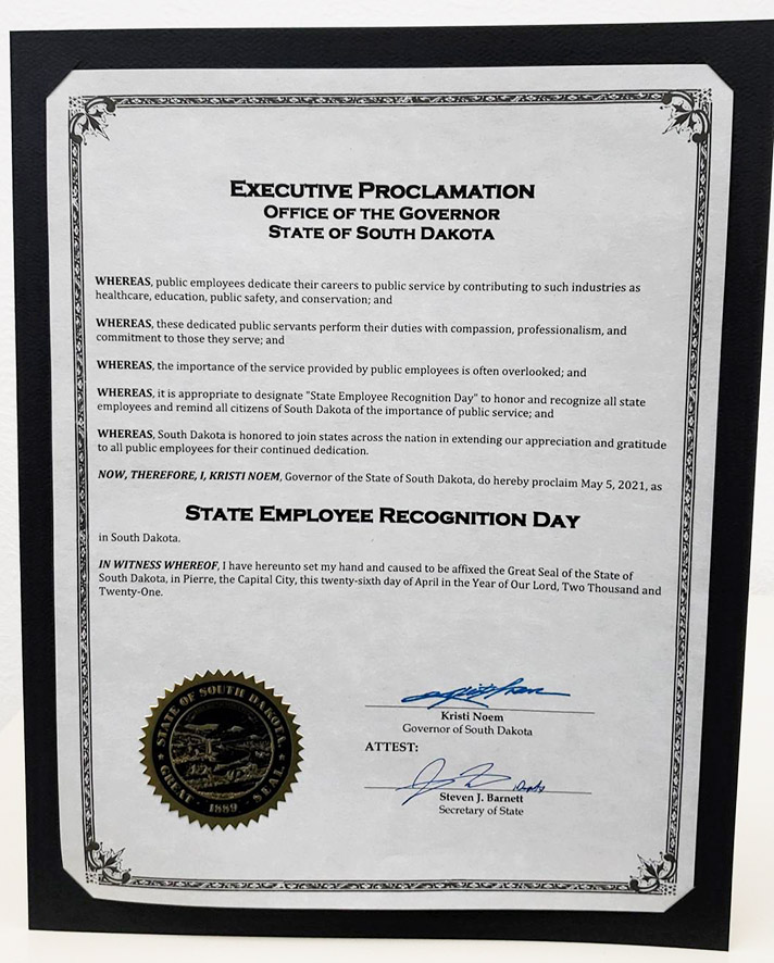 sample of employee recognition proclamations